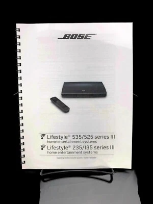 Manual de usuario del propietario de entretenimiento Bose Lifestyle 135 235 525 535 Serie III Foto 1 de 4