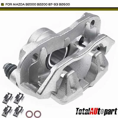 Disc Brake Caliper w/Bracket for Mazda B2000 1986-1987 B2200 B2600 Front Left - Image 1 of 4