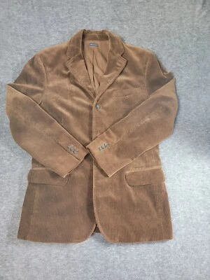 Chaqueta de Colección Polo Ralph Lauren Para Hombre Talla M Marrón Pana 3/2 Rollos Forrada Foto 1 de 4