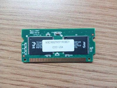 VI3C1632TM3T1RGBC1 64MB 72pin flash Intel SODIMM Memory RAM - Cisco Router USED - Image 1 of 4