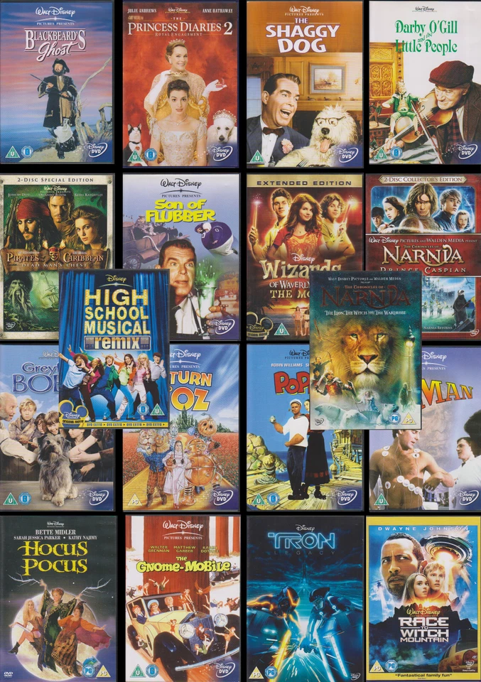 Walt Disney Pictures Presents / films - Hologram on spine - UK R2 DVD --- select - Image 1 of 1