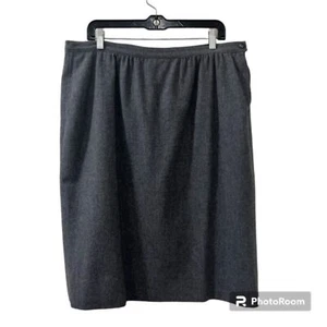 Pendleton Mujer Gris 100% Lana Virgen Forrada Falda Con Bolsillos Talla LG/XL - Imagen 1 de 11