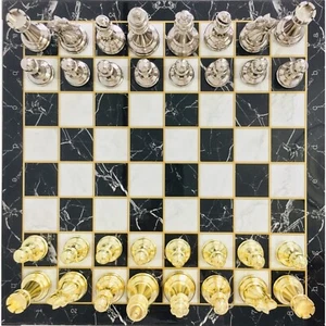 Elegant Wooden Chess Set with Handmade Pieces – Unique Gift for Any Occasion🎁 - Picture 1 of 8