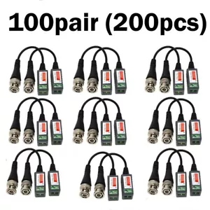 Adattatore cavo coassiale connettore maschio BNC videocamera CCTV passivo 200 pezzi - Foto 1 di 9