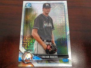 Bowman Chrome Trevor Rogers #BCP148 2018 MOJO refractor RC-Marlins - Imagen 1 de 1