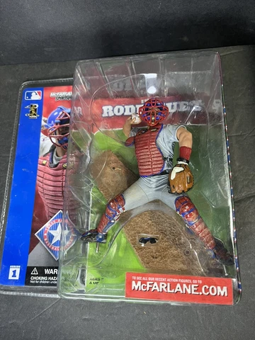 Ivan Pudge Rodriguez Texas Rangers MLB McFarlane Figure NIB Baseball Series 1 Cover