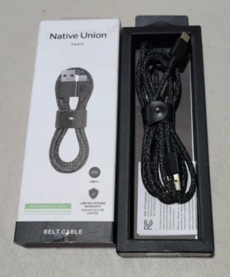 Native Union Belt Cable 4' USB-C to USB-A Cable - Cosmos OPEN BOX - Image 1 of 4