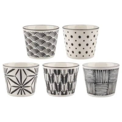 Komon by Noritake - Japanese Porcelain Tea Cup 250ml Set of 5 (Made in Japan) - image 1 of 3