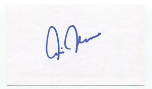 Chris Chambliss Signed 3x5 Index Card Baseball Autographed Signature