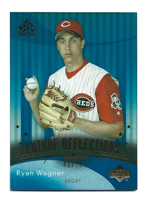 /75 Azul 2005 Upper Deck Reflections #135 Ryan Wagner Cincinnati Reds Béisbol Foto 1 de 3