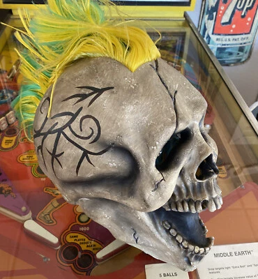 Skull With Mohawk Mask Halloween Costume High Quality Latex NTV Vintage 1999 - Image 1 of 4