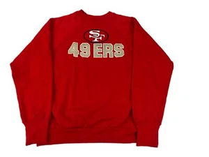 Vintage San Francisco 49ers Sweater Mens Medium Red 90s Logo 7 Sweatshirt USA - Picture 1 of 6