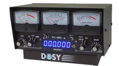 Dosy TFB-3001-S 3 Meter In-Line Wattmeter SWR/AM/USB/LSB w Frequency Counter New - Image 1 of 2