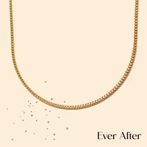 Final Clearance Sale! 18CT Italian Curb Chain Yellow Gold Necklace Unisex Mens - Picture 1 of 6