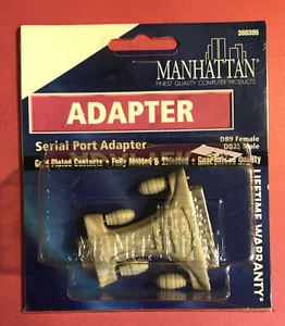 MANHATTAN SERIAL PORT ADAPTER DB9 FEMALE TO DB25 MALE NEW IN BOX *NO WARRANTY* - Picture 1 of 3