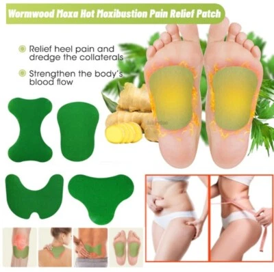 Wormwood Hot Moxibustion Patches Neck/Knee/Waist Body Pain Relief Plaster Pads