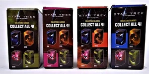 Juego de 4 gafas coleccionables Star Trek Kirk, Spock, Nero, Uhura 2008 NUEVAS en caja - Imagen 1 de 9
