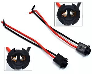 Universal Pigtail Wire Female Socket 194 T10 PBS License Plate Tag Light Bulb J - Picture 1 of 6