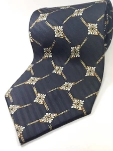 VALENTINO Vintage Handmade in ITALY 100% Silk Tie Men's Black Necktie NEW - Picture 1 of 3