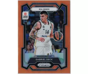2023-24 Panini Prizm Euroliga Naranja 40/49 #147 Gabriel Deck Real Madrid - Imagen 1 de 3