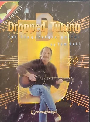 Dropped D Tuning Fingerstyle Guitar Method Lessons Sheet Music Songbook W/CD - Image 1 of 4