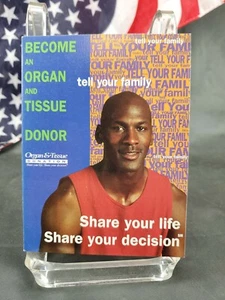 Michael Jordan Organ And Tissue Donor Cards 1996 FAST SHIPPING!!! - Picture 1 of 7