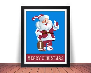 Framed ARIZONA CARDINALS comparable CHRISTMAS SANTA Photo Picture 8x10 11x14 (B) - Picture 1 of 14