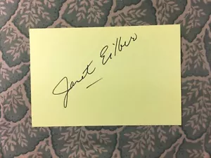 Janet Eilber - The Craft - Mighty Joe Young - Baywatch Nights - Autogramm 1983 - Bild 1 von 2