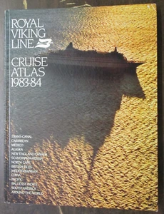 DE COLECCIÓN 1983-1984 ROYAL VIKING LINE CRUISE ATLAS OCEAN LINER FOLLETO TAPA DURA - Imagen 1 de 7