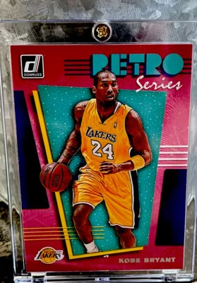 KOBE BRYANT CARD AUTHENTIC CHROME FOIL SP INSERT PANINI RARE LAKERS JERSEY #8 - Image 1 of 4