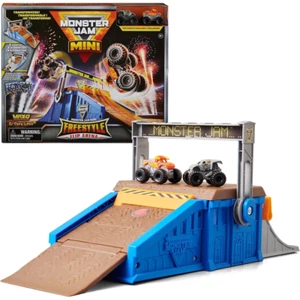 Monster Jam Mini Freestyle Flip Arena Playset and Storage Kids Toy - Picture 1 of 8