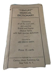 Century Musical Dictionary 1935 Advertisement - Picture 1 of 4