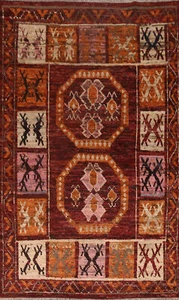 Geometric Plush Wool Berber Moroccan Oriental Area Rug 7x10 Living Room Carpet - Picture 1 of 19