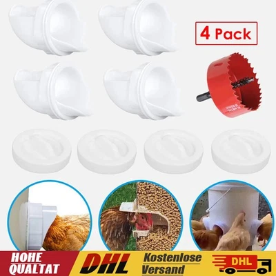 Futterautomat hühner Hühner Futterspender Futtertrog Automatische Feeder Huhn - Bild 1 von 4