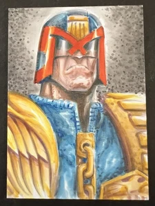 Tarjeta de boceto Judge Dredd 1/1 arte original de Chris McJunkin - Imagen 1 de 2
