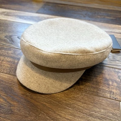 Gorra de fieltro Gigi Pip James gris claro/taupe con banda camel nueva con etiquetas, talla S/M (57) Foto 1 de 4