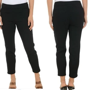 Zac & Rachel Ultimate Fit Pull-On Ankle Pant Women’s SZ 16 Slimming Black NEW - Picture 1 of 7