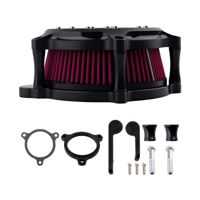 Motorcycle Air Filter System for Harley Softail Street Glide 18 Billet Aluminum - Image 1 of 4