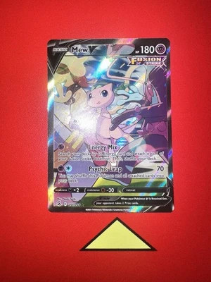 Mew V (Alternate Full Art) 251/264 Swsh08: Fusion Strike Holo + BONUS MEW V MINT - Image 1 of 4