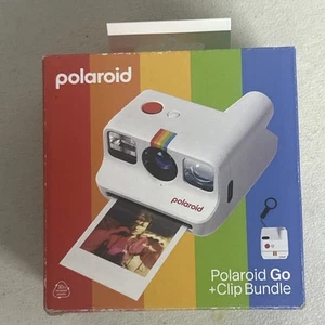 Polaroid Go +Clip Bundle - Mini Instant Camera - White New Factory Sealed - Picture 1 of 1