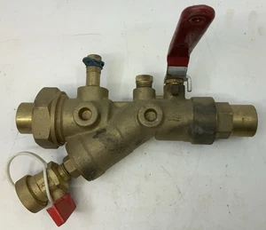 3/4" Kombi Kugelhahn, Überwurf, Sieb, Ablauf Schweißanschlüsse. - Bild 1 von 4