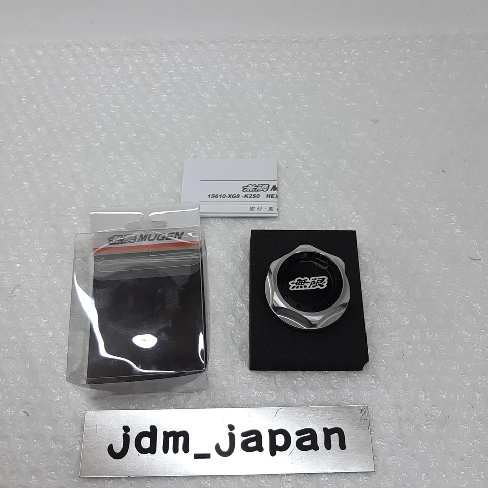 MUGEN 15610-XG8-K2S0-BL Hexagon Oil Filler Cap Black FD2 JW5 AP1 AP2 ##860121010 - Image 1 of 4