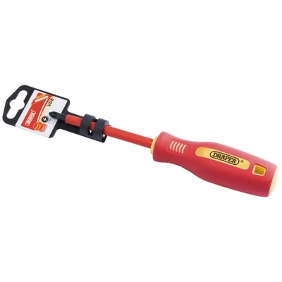 Draper Fully Insulated Soft Grip Cross Slot Screwdriver No.2 x 100mm 46529 - Image 1 of 2