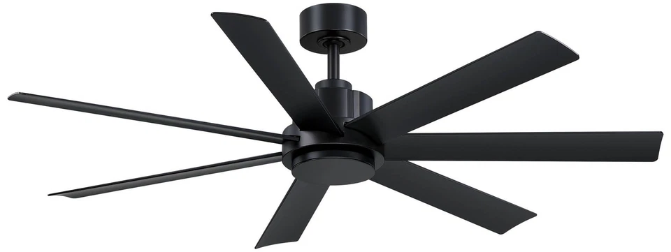 56" Fanimation Pendry Black Outdoor Smart Ceiling Fan - Image 1 of 1
