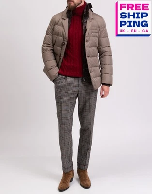 RRP €1725 MOORER ACQUA RESISTANT Balducci-Wk Down Jacket IT48 US38 M Quilted - Image 1 of 4