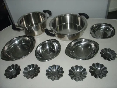 12 Tlg. Paket: AMC Topf Kochtopf, AMC Servierschale, CEYLAN mini Servierteller  - Bild 1 von 4