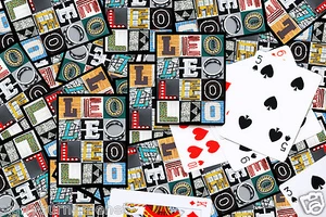 Tarjetas de juego personalizadas con LEO en letras de fotos de letreros - Imagen 1 de 2