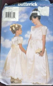 Butterick Sewing Pattern 5382 Girls Gown Size 2-4 Petticoat Party Dress - Picture 1 of 2