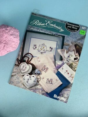 Ribbon Embroidery Alphabets and Monograms Bucilla 1994 - Image 1 of 4
