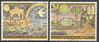 Vatikan #Mi633-Mi634 postfrisch 1974 UPU Regenbogen Taube Mosaik Arche Noah [548-549]